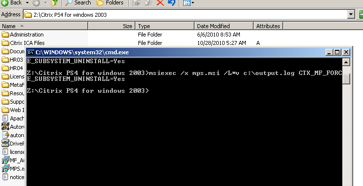 HOW TO REMOVE CITRIX FORCEFULLY FROM SERVER