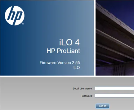 Reset HP ILO Password within Windows