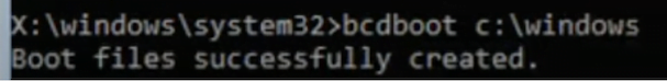 Bootrec /rebuildbcd: Fixing "The System Cannot Find The Path Specified" Error - BCD Boot Error in Windows 10/11 9 bcdboot command